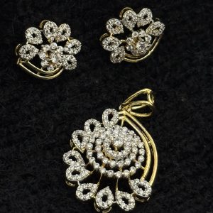 LJ4078 - CZ PENDENT WITH LOCKET