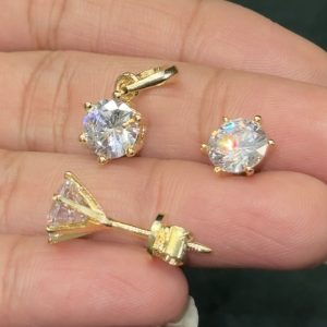 LJ01024-Swarovski crystal 8MM pendant set