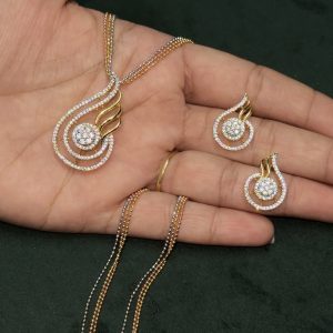 LJ01025-AD pendant with Italian chain