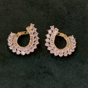 LJ01026-Swarovski loop earrings