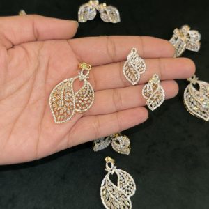 LJ01039-AD pendent with earrings