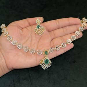 LJ01041-AD necklace Emerald Green