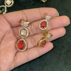 LJ01044- Ruby pendent set
