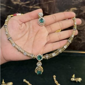 LJ1095-VICTORIAN KANTE NECKSET