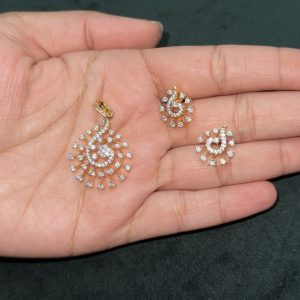 LJ01083-AD pendent with earrings