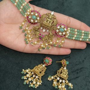 LJ01086-Jadaukundan Lakshmi choker