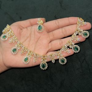 LJ1100-AD NECKSET IN GREEN