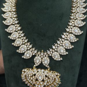 LJ1109-PREMIUM MOSSONITE MANGO DETACHABLE PENDENT NECKLACE ( 30 INCHES)