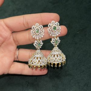 LJ1110- 3 IN 1 CZ GREEN JUMKAS