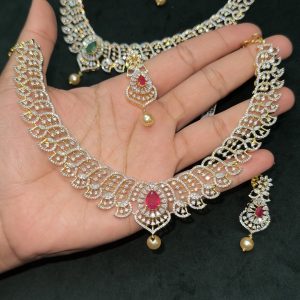 LJ1115-AD PINK NECKSET