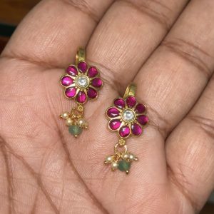 LJ1126- Red flower Bugadi