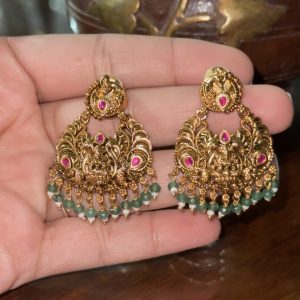 LJ1142-Nakshi Chandbali Earrings