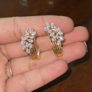 LJ1162-LOOP AD EARRINGS