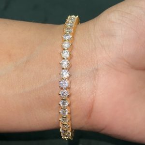 LJ1156-SINGLE SWAROVSKI CRISTAL OPENABLE BANGLE 2-6 SIZE