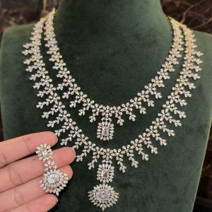 LJ1160-AD white 2 layer Neckset