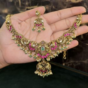 LJ1163-ANTIC JADAU NECKSET