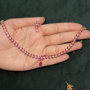 LJ1180-RUBY NECKSET