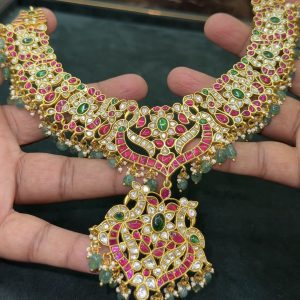 LJ1188-JADAUKUNDAN NECKLACE