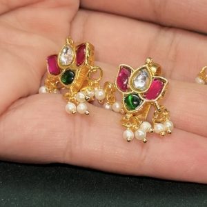 LJ1132-LOTUS MULTI COLOUR EAR BUGADI