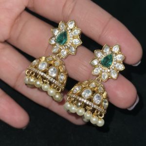 LJ1227-Mossonite jumkas with screw back