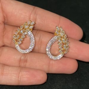 LJ1228-SWAROVSKI CRYSTAL DROP STUDS WITH SCREW BACK