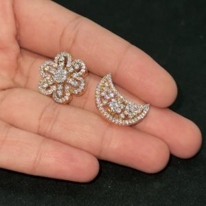 LJ1238-CZ SUN AND MOON HAIR ACCESSORIES
