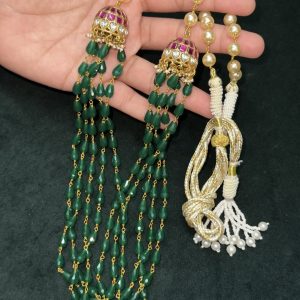 LJ1239- JADAUKUNDAN BEADS MALA IN PREMIUM FINISH