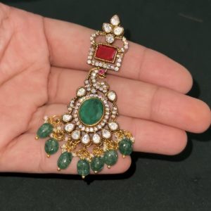LJ1255-VICTORIAN PENDNET WITH EARRINGS