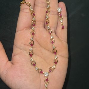 LJ1304-Ruby Neckset