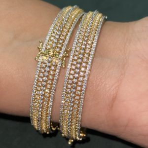 LJ1313-CZ Openable bangles [2-4 size]