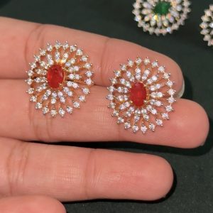 LJ1317-AD RUBY STUDS