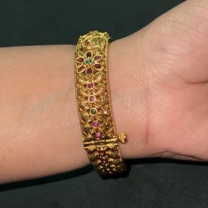 LJ1330-Antic Nakshi Openable single Bangle [2-6]