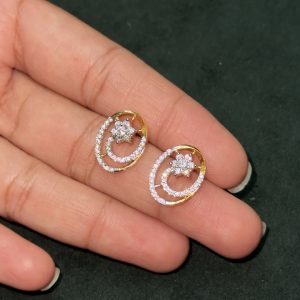 LJ1345-Dual Plating Daimond look Studs