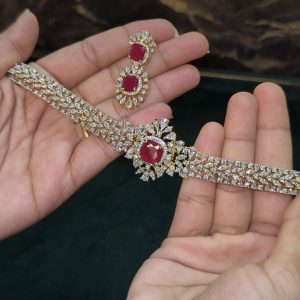 LJ1366-RUBY AD CHOKER