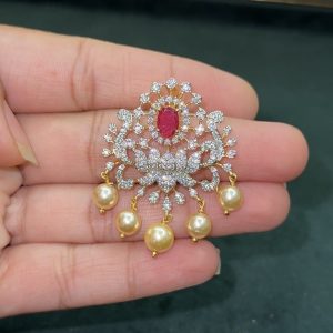 LJ1383-CZ PENDANT PINK