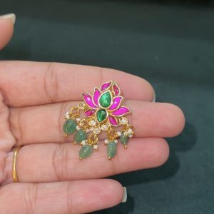 LJ1403-JADAUKUNDAN PENDANT