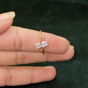 LJ1422-ADJUSBLE GOLD LOOK FINGER RING