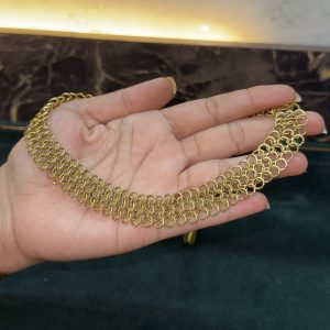 LJ1476-MESH CHAIN NECKSET