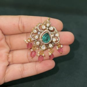 LJ1495-VICTORIAN MOSSONITE PENDANT