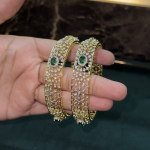 LJ1510-DIAMOND REPLICA BANGLES ( 2-4 SIZE)