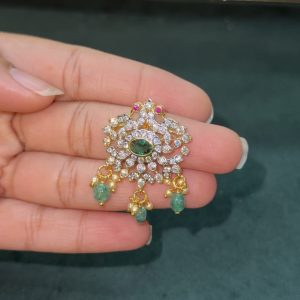 LJ1436-CZ PENDANT GREEN