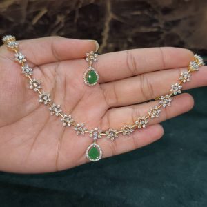LJ1446-AD GREEN NECKSET