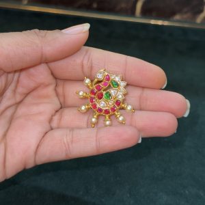 LK1453-JADAUKUNDAN PEARL PENDANT