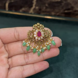 LJ1457-ANTIQUE GOLD PENDANT