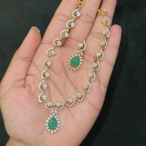 LJ1467-GREEN AD NECKSET