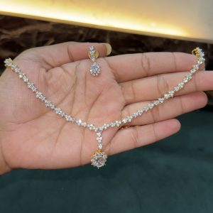LJ1539-WHITE AD NECKSET