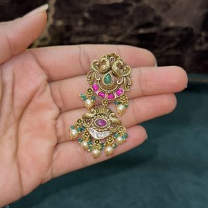LJ1547-JADAUKUNDAN NAKSHI PENDANT
