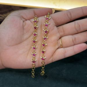 LJ1591-KUNDAN EARCHAINS