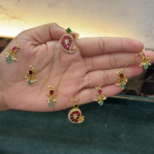 LJ1605-INVISABLE KUNDAN N-SET